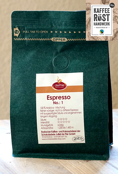 Arabicakaffee Espresso nr. 1